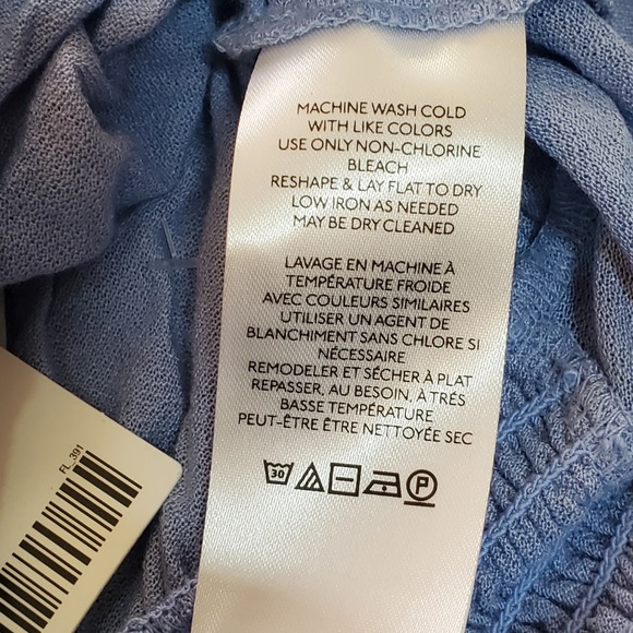 Urban Outfitters Baby Blue Boho Y2K Crop Top Hippie Peasant Gigot Sleeve 90s S - Picture 6 of 7